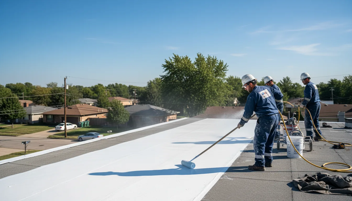 Commercial roof coating in Los Ojos, NM near me